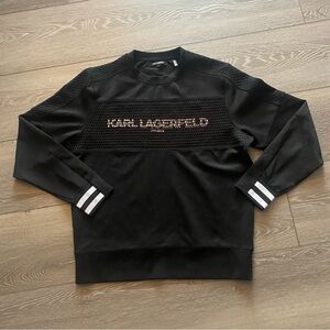 Karl Lagerfeld Paris Black Sweater Mens Size L